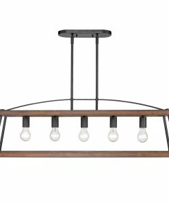 Golden Lighting Teagan Linear Pendant American Farmhouse