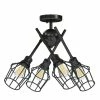 Discount ๐ฅฐ Golden Lighting American Farmhouse Axel Semi-Flush (with Shades) - Closeout โจ 1 Golden Lighting American Farmhouse Axel Semi-Flush (with Shades) - Closeout