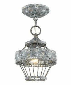 Golden Lighting American Farmhouse Ferris Semi-Flush