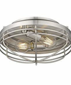 Outlet ๐ Golden Lighting Seaport Flush Mount American Farmhouse โ๏ธ 19 Golden Lighting Seaport Flush Mount American Farmhouse