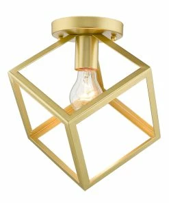 Budget โ๏ธ Golden Lighting Cassio Flush Mount American Farmhouse ๐ 14 Golden Lighting Cassio Flush Mount American Farmhouse