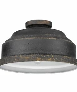 Cheap ๐งจ Golden Lighting American Farmhouse Keating Flush Mount ๐ 12 Golden Lighting American Farmhouse Keating Flush Mount