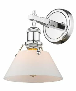 Golden Lighting Orwell 1 Light Bath Vanity American Farmhouse