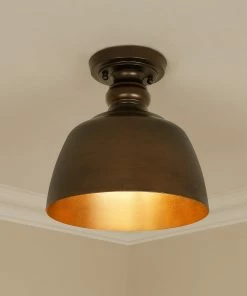 Golden Lighting Holmes Flush Mount American Farmhouse