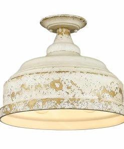 Golden Lighting Keating Semi-Flush American Farmhouse