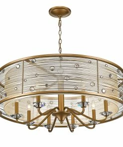 Golden Lighting American Farmhouse Joia 8 Light Chandelier
