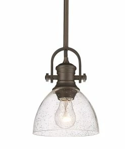 Golden Lighting American Farmhouse Hines Mini Pendant
