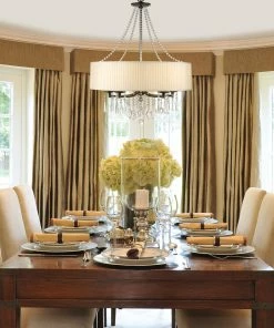 Golden Lighting American Farmhouse Echelon 5 Light Chandelier