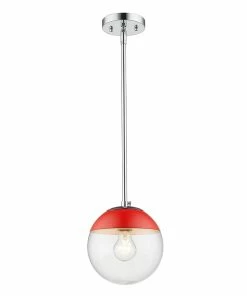 Golden Lighting Dixon Small Pendant With Rod - Closeout