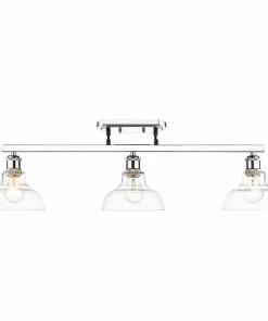 Golden Lighting Carver 3 Light Semi-Flush American Farmhouse