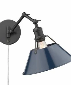 Golden Lighting Transitional Looks Orwell 1 Light Articulating Wall Sconce