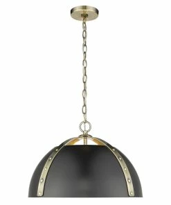 Golden Lighting American Farmhouse Aldrich 3 Light Pendant