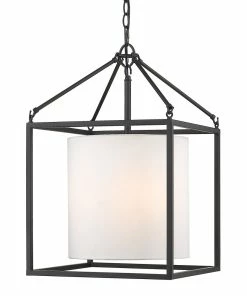 Golden Lighting American Farmhouse Manhattan 3 Light Pendant
