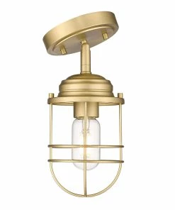 Discount ๐ Golden Lighting Seaport Semi-Flush ๐ 13 Golden Lighting Seaport Semi-Flush
