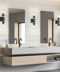 Golden Lighting Tribeca 2 Light Wall Sconce American Farmhouse