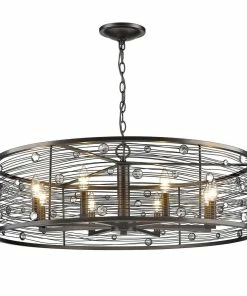 Golden Lighting American Farmhouse Bijoux 8 Light Chandelier