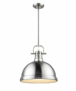 Hot Sale ๐คฉ Golden Lighting Duncan 1 Light Pendant With Rod American Farmhouse ๐ 51 Golden Lighting Duncan 1 Light Pendant With Rod American Farmhouse