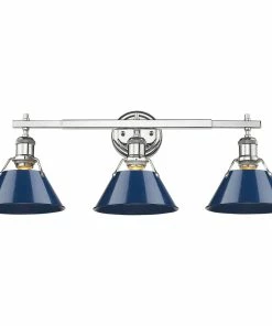 Golden Lighting Orwell 3 Light Bath Vanity American Farmhouse