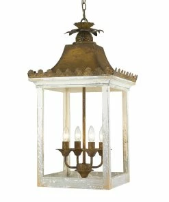 Golden Lighting American Farmhouse Finley 4 Light Pendant