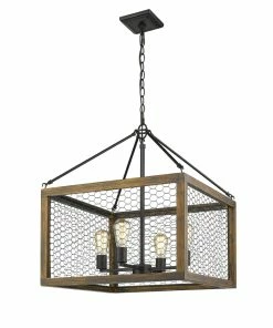 Golden Lighting Sutton 4 Light Chandelier - Closeout American Farmhouse