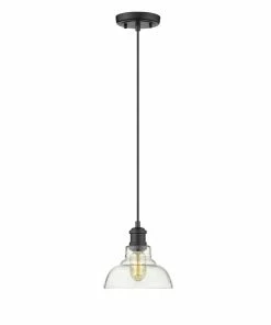 Golden Lighting American Farmhouse Carver Mini Pendant