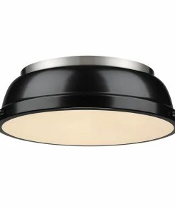 Top 10 💯 Golden Lighting Transitional Looks Duncan 14" Flush Mount 🥰 148 Golden Lighting Transitional Looks Duncan 14