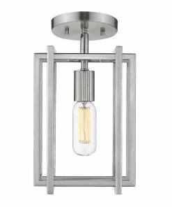 Golden Lighting Tribeca Semi-Flush - Damp