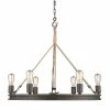 Golden Lighting American Farmhouse Chatham 6 Light Chandelier