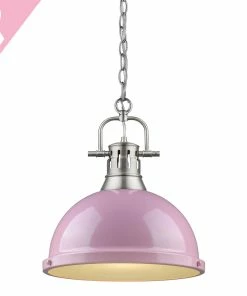 Golden Lighting Duncan 1 Light Pendant With Chain - Closeout