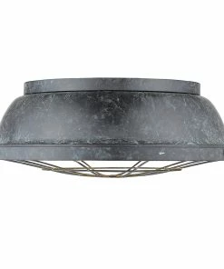 Golden Lighting American Farmhouse Bartlett Flush Mount - 16"