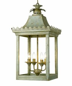 Golden Lighting American Farmhouse Finley 4 Light Pendant
