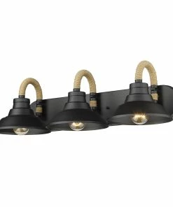 Golden Lighting Journey 3 Light Bath Vanity American Farmhouse