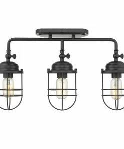 Golden Lighting Seaport 3 Light Bath Vanity American Farmhouse