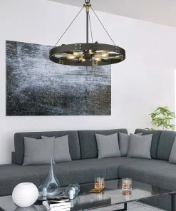 Golden Lighting American Farmhouse Vaughn Medium Pendant