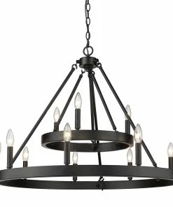 Golden Lighting Alastair 2 Tier - 12 Light Chandelier