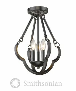 Golden Lighting Saxon Semi-Flush (Convertible) - Closeout