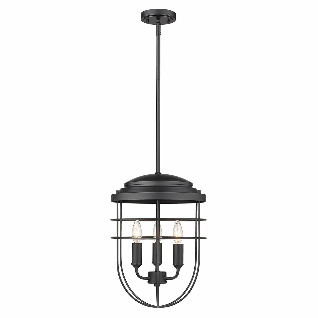 Deals ๐งจ Golden Lighting Seaport 3 Light Pendant - Closeout ๐ 4 Golden Lighting Seaport 3 Light Pendant - Closeout