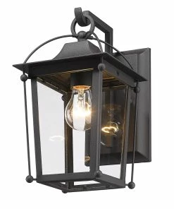 Golden Lighting Brigham Outdoor Medium Wall Sconce