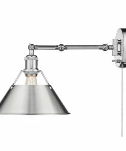 Golden Lighting Transitional Looks Orwell 1 Light Articulating Wall Sconce