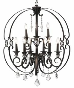 Golden Lighting Ella 2 Tier - 9 Light Chandelier American Farmhouse