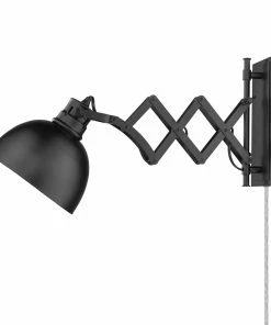 Golden Lighting American Farmhouse Hawthorn 1 Light Articulating Wall Sconce