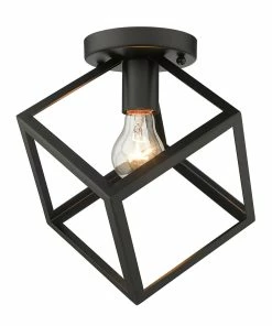 Golden Lighting Cassio Flush Mount American Farmhouse