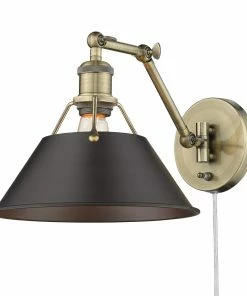 Golden Lighting Transitional Looks Orwell 1 Light Articulating Wall Sconce