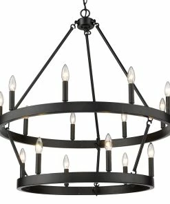Golden Lighting Alastair 2 Tier - 15 Light Chandelier