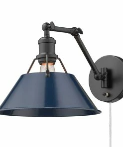 Golden Lighting Transitional Looks Orwell 1 Light Articulating Wall Sconce