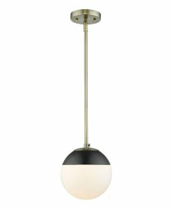Golden Lighting Dixon Small Pendant With Rod - Closeout