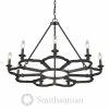 Golden Lighting American Farmhouse Saxon 9 Light Chandelier