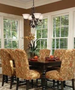 Golden Lighting Homestead 4 Light Mini Chandelier American Farmhouse