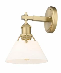 Golden Lighting Orwell 1 Light Bath Vanity American Farmhouse