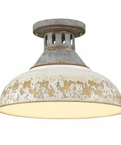 Golden Lighting Kinsley Semi-Flush American Farmhouse